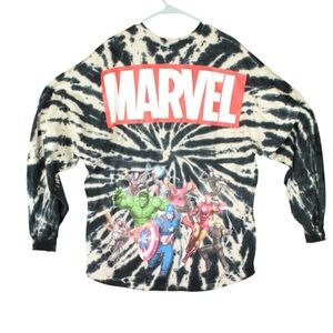 Marvel Avengers Super Hero Spirit Jersey Tie Dye T Shirt Men’s Size XL Oversized